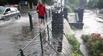 Retailers on the south coast were forced to shut up shop yesterday as flash flooding drenched parts of Dorset and Hampshire.