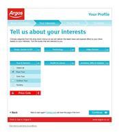 Argos preference centre