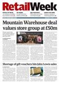 Front cover of Retail Week magazine