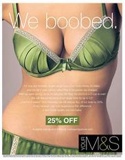 M&S 'We Boobed' apology