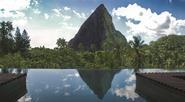 Infinity pool at Club Boucan