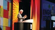 Bill Clinton takes to the stage