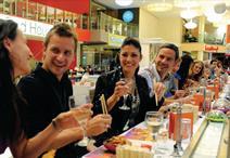 People are more in the habit of eating out when they go shopping