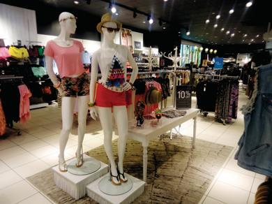 The new-look stores aim for a lightness of tone