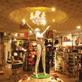 Small lifestyle areas lend the Swindon store a diverse visual appeal, while a mannequin patterned with shattered porcelain is a bold centrepiece
