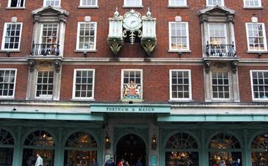Fortnum & Mason has posted a jump in full-year profit as its iconic hampers and a new beauty floor at its Piccadilly store drove sales.